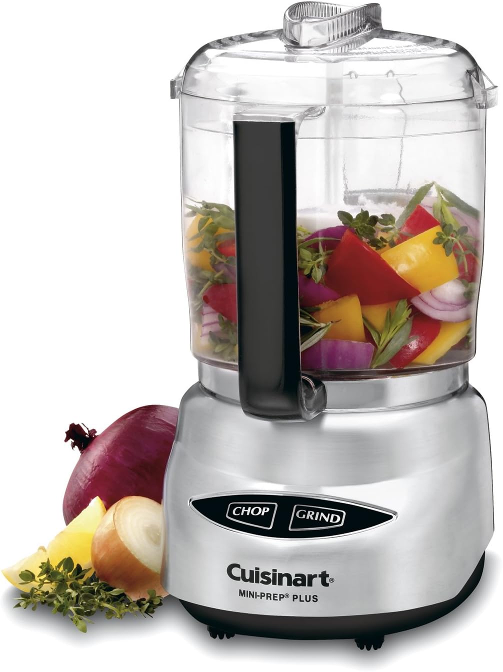 Cuisinart Mini-Prep Plus Food Processor, 4-Cup Electric Chopper, DLC-4CHB Stainless Steel
