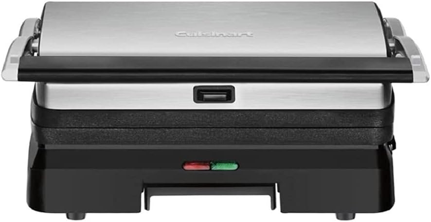 Cuisinart Griddler® Indoor Grill & Panini Press, Dishwasher-Safe Nonstick Cooking Plates, Stainless Steel, GR-11P1