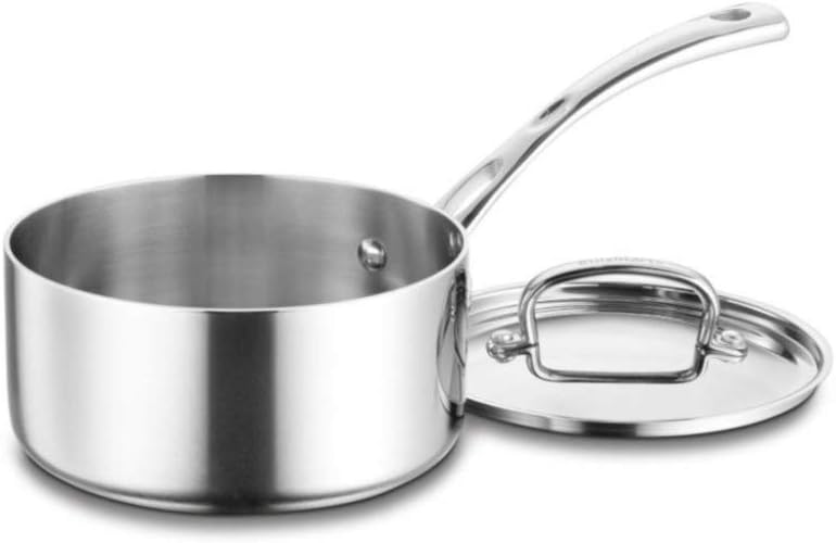 Cuisinart FCT193-18 French Classic Tri-Ply Stainless 3-Quart Saucepot with Cover Stainless Steel