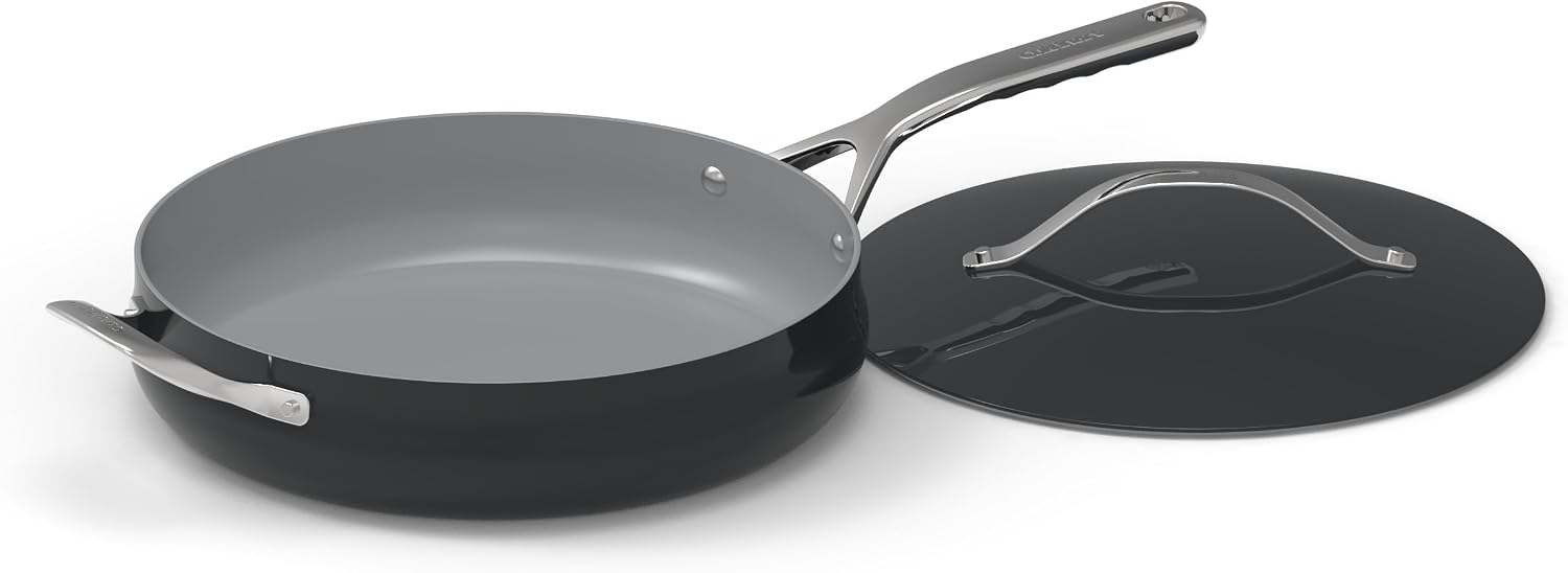 Cuisinart Culinary Collection Nonstick Cookware 4.5 Qt. Sauté Pan + Helper Handle + Cover, Black