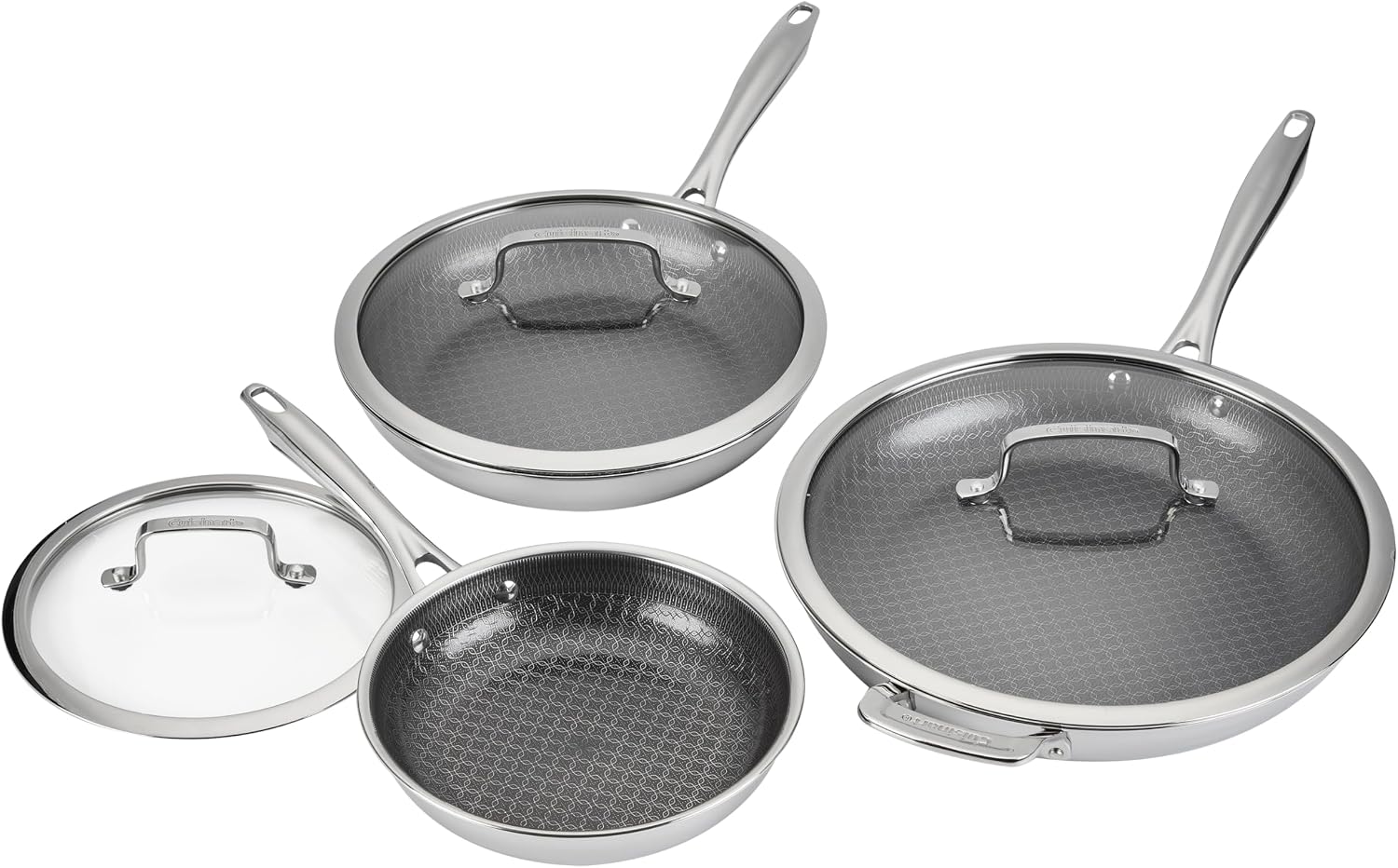Cuisinart FusionElite+ Skillet Set, Hybrid 3-Ply, 8/10/12", FTPS22-6