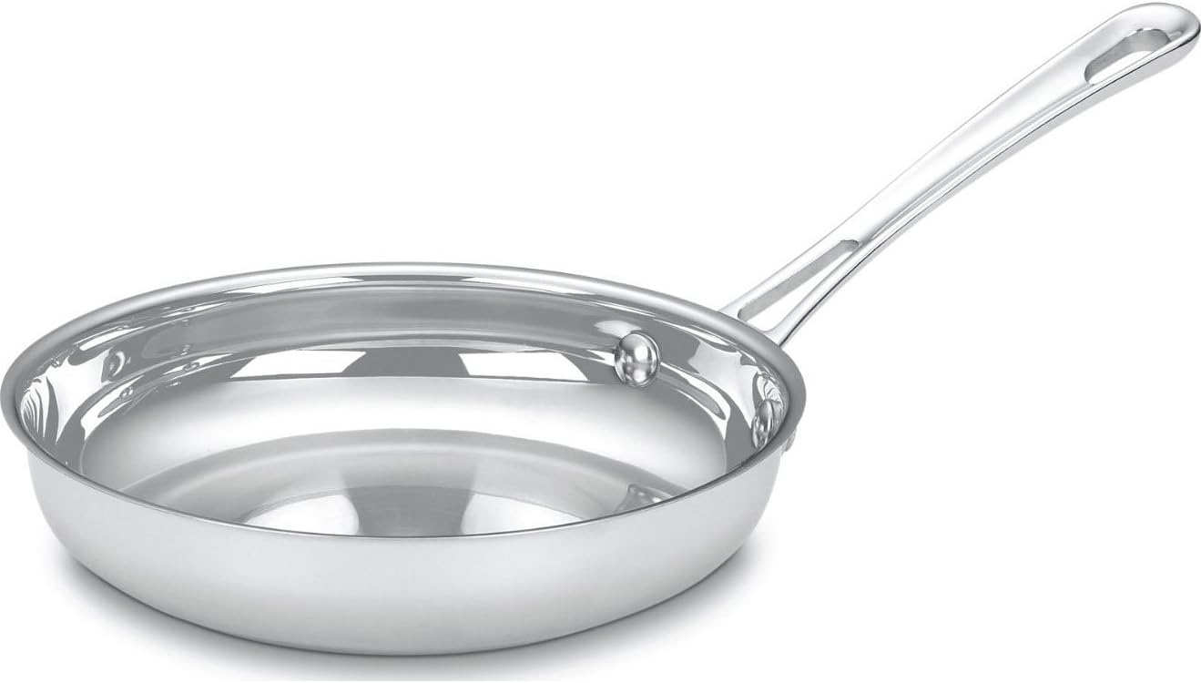 Cuisinart Contour Stainless 8-Inch Open Skillet Silver