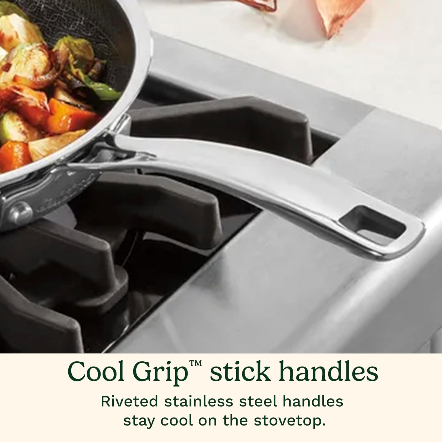 Cuisinart FusionPlus Skillet Set, Hybrid, 8"/10"/12", FPS-5SSCR