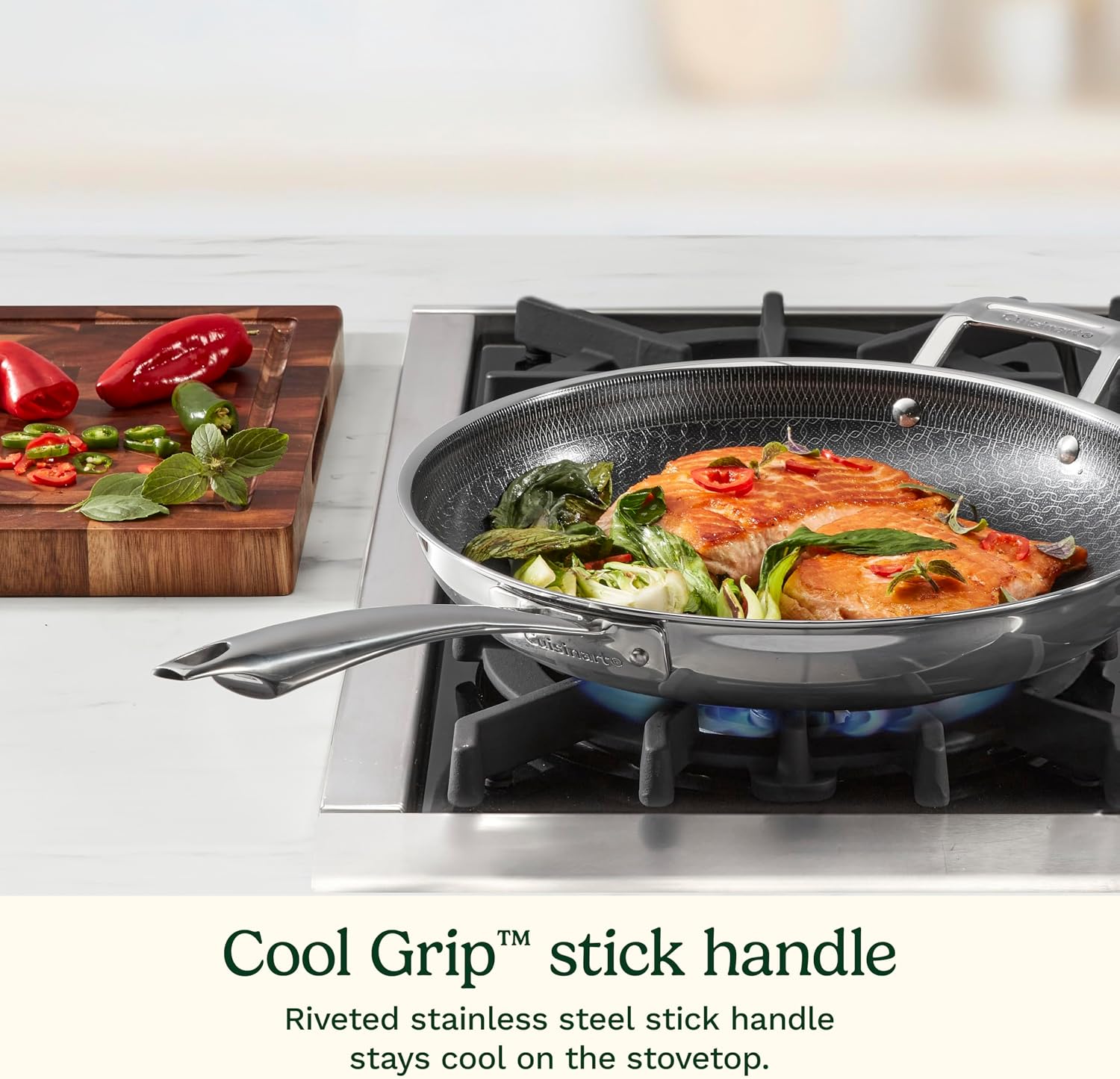 Cuisinart FusionElite+ Skillet, Hybrid Tri-Ply, 12”, FTPS22-30H