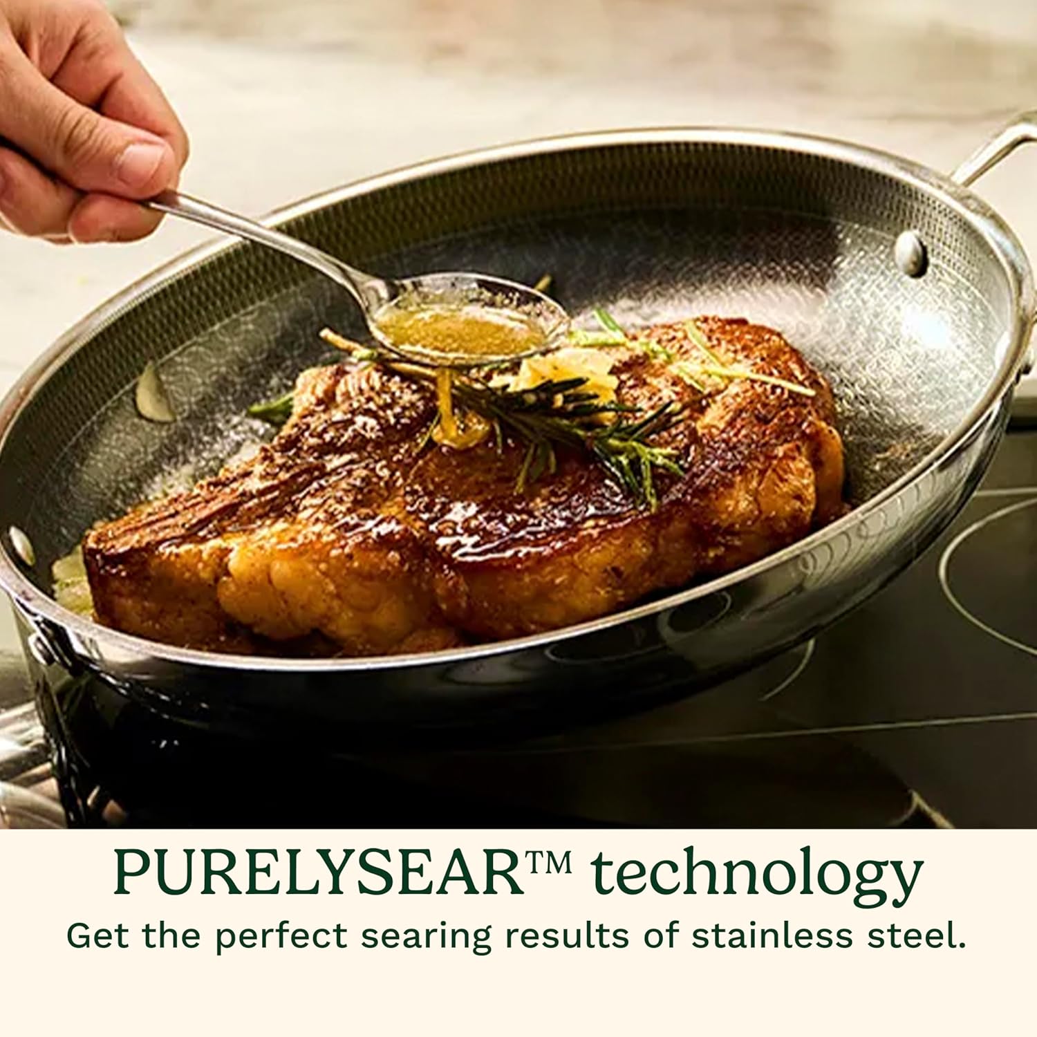 Cuisinart FusionPlus Skillet Set, Hybrid, 8"/10"/12", FPS-6SSCR