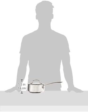 Cuisinart 419-14 Contour Stainless 1-Quart Saucepan with Cover Silver